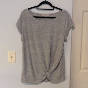 Loft Gray Knot T-Shirt L